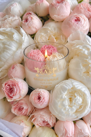 Peony Bouquet Candle in Petal Pink