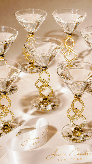 Versailles Bijou Martini Glass Set of 2