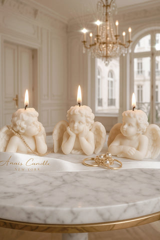 Juego de 3 velas de bendición angelical 