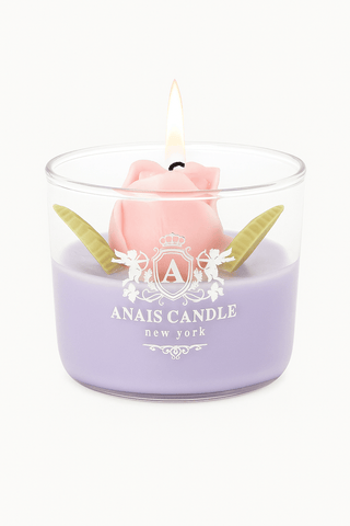 The Blooming Tulip Candle is a wax tulip embedded in a glass container of wax.