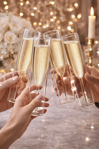 Maeve Double Layered Glass Cup Set of 4, designed by Anaïs.