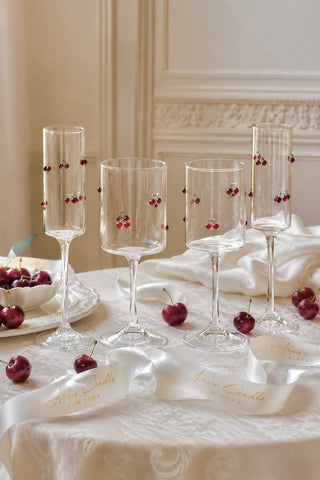 Chérie Rouge Champagne Flute Set of 2