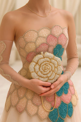 Rosette d’Or Mini Clutch