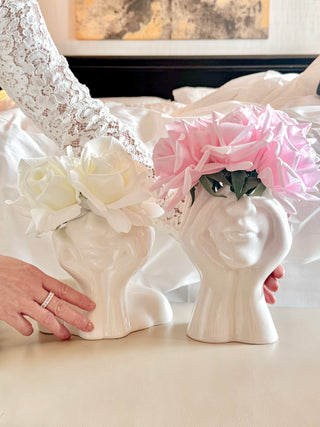 “Her” & Angelica Ceramic Vase Set of 2