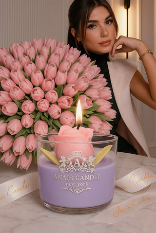 Blooming Tulip Candle is designed and handcrafted by Anaïs Candle.