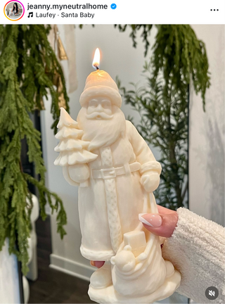 Christmas Magic Santa Candle - XXL featured on Instagram.