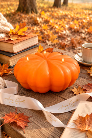 Autumn Heirloom Pumpkin Candle -XXL