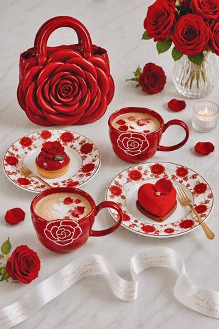 Rouge Rose Café Ceramic Cup Set of 2
