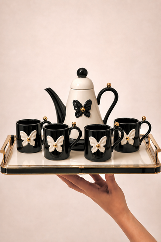 Butterfly de Paris Tea/Coffee Set of 5