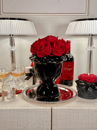 Cecilia Ceramic Bouquet Vase surrounded by luxurious home decor.