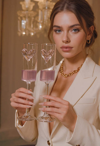 Étreinte d’Amour Heart Flute Set of 2