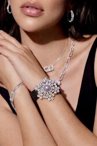 Celestial Bloom Genuine Tahitian South Sea Pearl Bracelet
