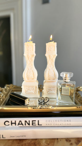 Stair Balusters Candle Set of 2