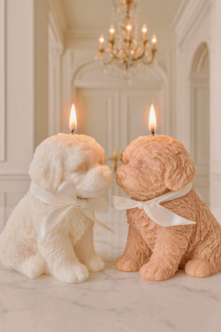 Juego de velas con forma de cachorro de Anaïs 