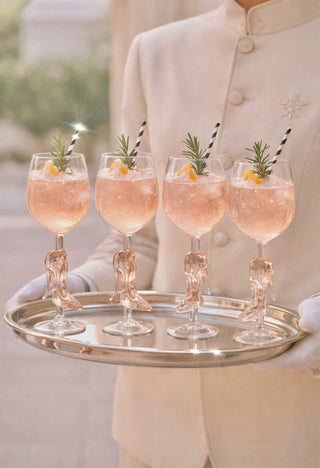 Cindarella’s Glass Slippers Wine Glasses, Set of 2