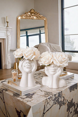 “Her” & Angelica Ceramic Vase Set of 2 is an amazing artsy gift for women