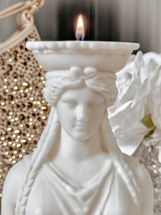 Athens Caryatid Candle.