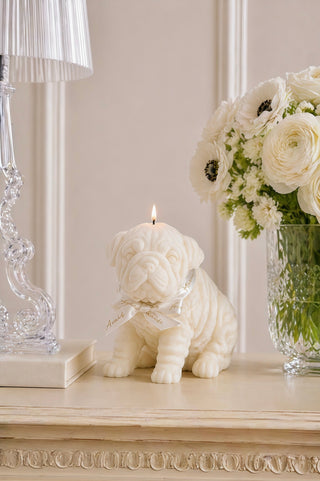 Guardian Glow Bulldog Candle