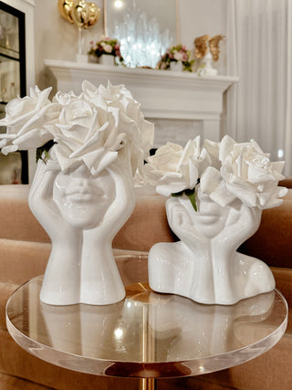 “Her” & Angelica Ceramic Vase Set of 2