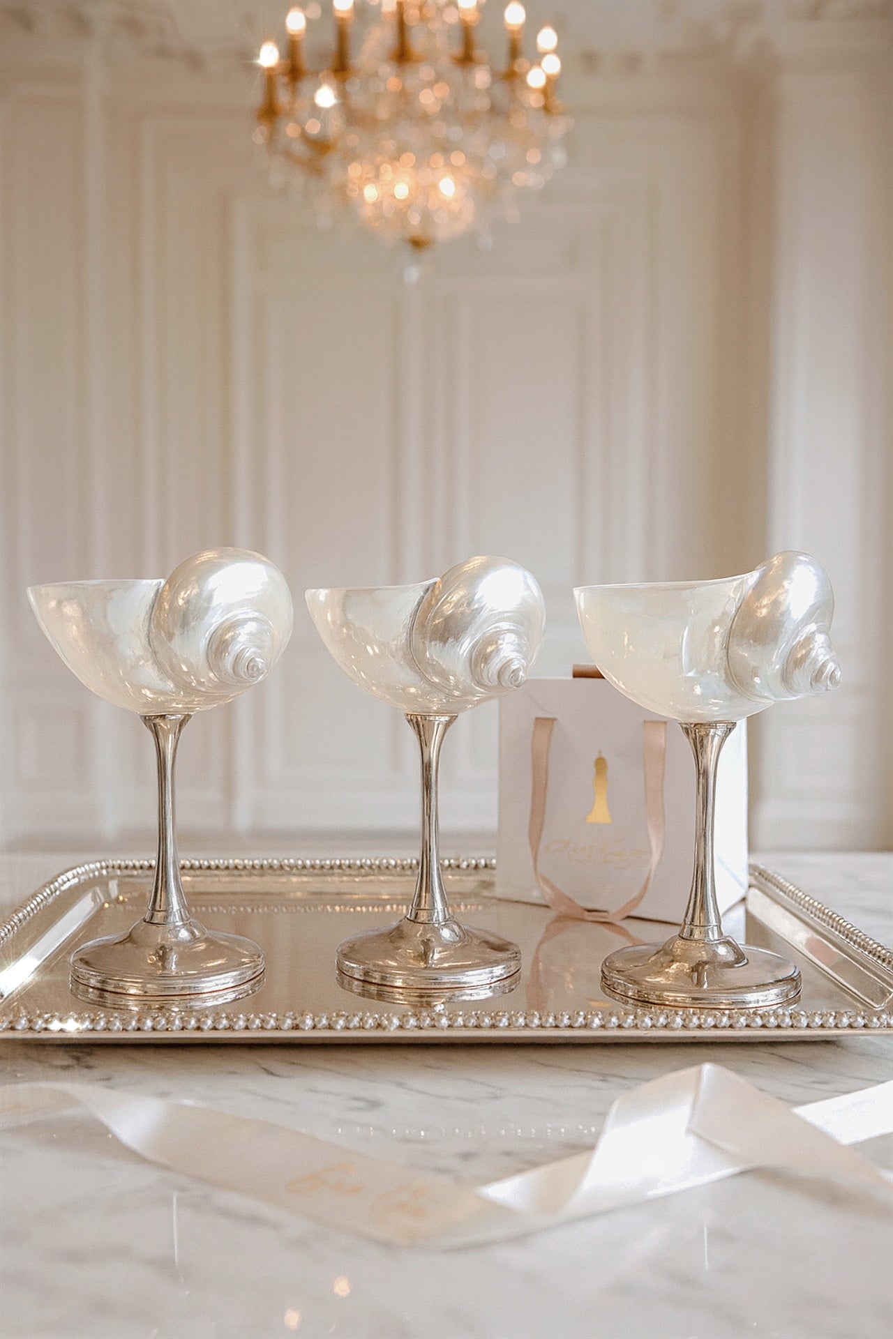 Seashell Enchanté Cup™️ Set of 2 in Silver – Anaïs Candle