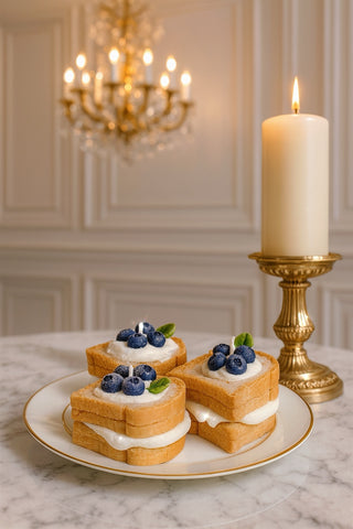 Blueberry French Toast Candle is the perfect art decoration for luxurious hotels