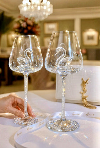 Swan’s Promise Wine Glass Cup Set of 2