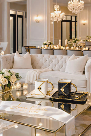 Le Sac Parisien Handbag Cup & Saucer with Spoon – Set of 2