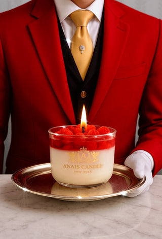 Vela de mousse de frambuesa 