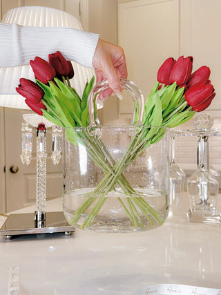 Olivia Glass Handbag Vase