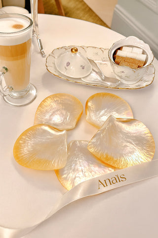 Moonlit Tides, Seashell Plate & Spoon Set of 5 designed by Anaïs Decor.