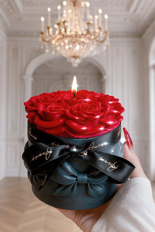 Vela Lavish Rose Bouquet en tono lápiz labial - XXL 