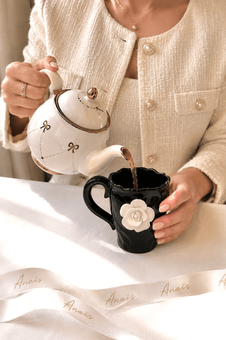 Camellia Romance Ceramic Tea/Coffee Cup Set of 2