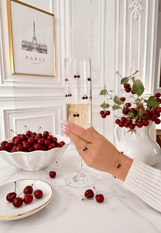 Chérie Rouge Champagne Flute Set of 2