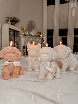 Puppy Glow Candle Set of 4