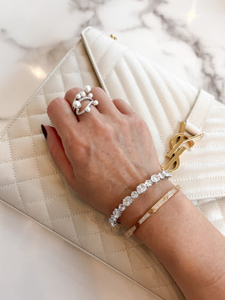 Maeve Diamond Rhinestones Adjustable Bracelet