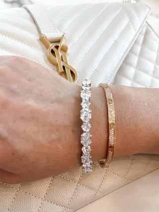 Maeve Diamond Rhinestones Adjustable Bracelet.
