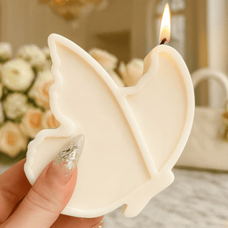 Dreamy Butterfly Candle with a lit flame (Free Gift Offer!).