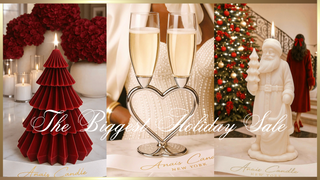 Three holiday-themed products with 'The Biggest Holiday Sale' text overlay.