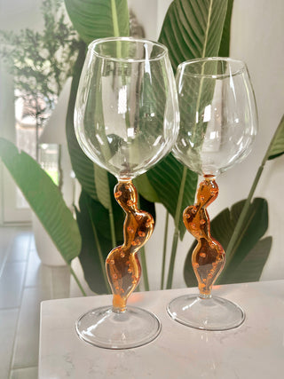 Cactus Glass Cup Set of 2