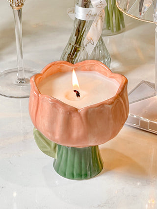 Tulip Flower Candle.