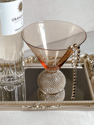 Fiorella Diamond Glass Cup - Handmade.