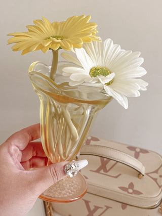 Blooming Tulip Glass Cup Set Of 2