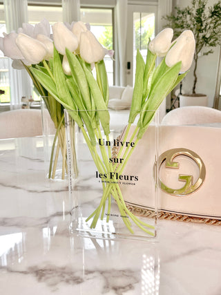 Fleurs Acrylic Book Vase.