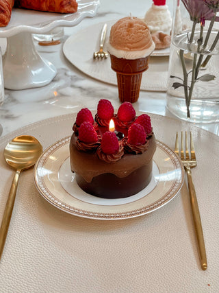 Raspberry Chocolate Cake Candle.