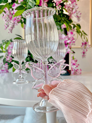 Dreamy Butterfly Champagne Flute Set of 2