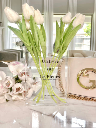 Fleurs Acrylic Book Vase.
