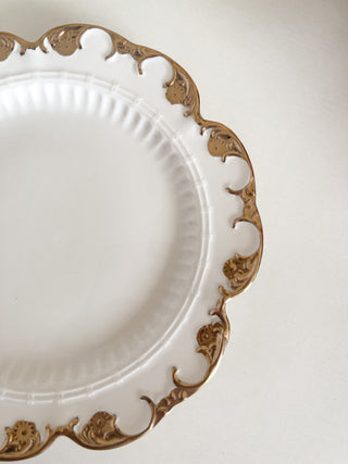 Charlene Gold Trim Ceramic Plate