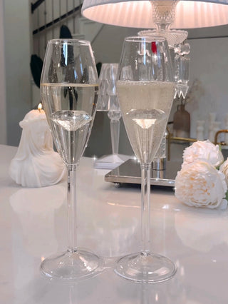 ‘100-Carat’ Diamond Champagne Flute Set of 2