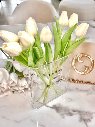 Fleurs Acrylic Book Vase.