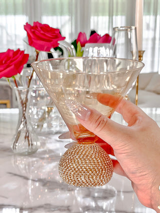 Fiorella Diamond Glass Cup - Handmade